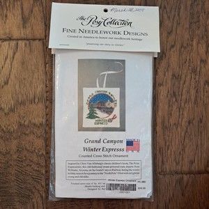 The Posey Collection Grand Canyon Winter Express Counted Cross Stitch Ornament
